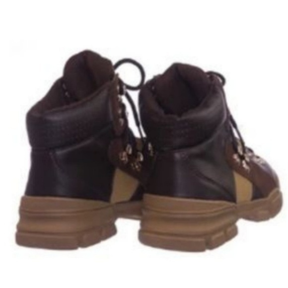 Chunky Sole Hiker Boots in White - Picture 5 of 6